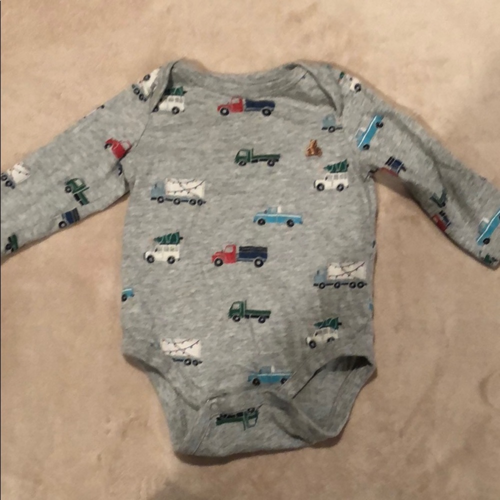 Gap Christmas Trucks Onesie